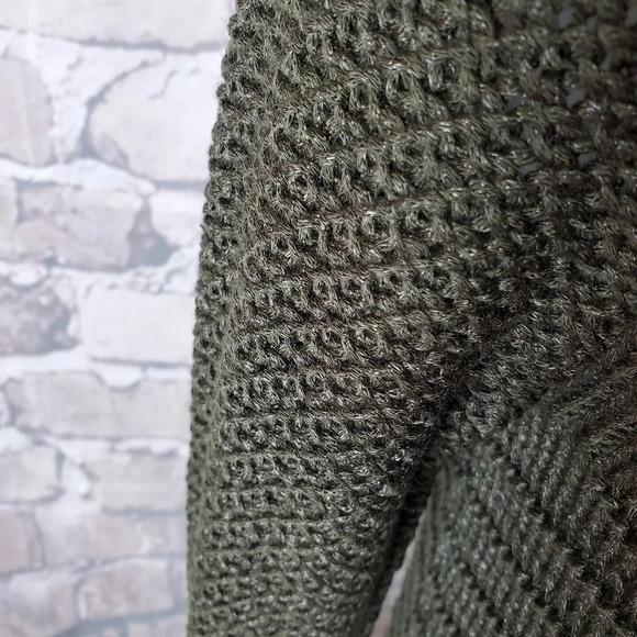 Calvin Klein Jeans Olive Green Shaker Sweater Scoop  Neck Size Medium - Picture 8 of 13
